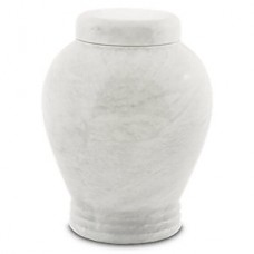 Antique White Marble Cremation Urn