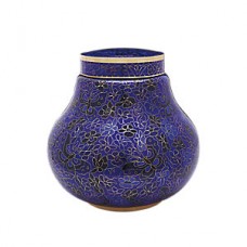 Blue Butterfly Cloisonne Cremation Urn
