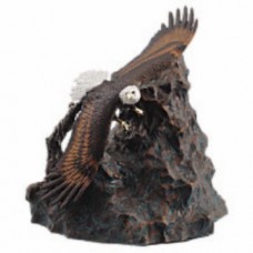 Eagle in Flight Cast Bronze Cremation Urn